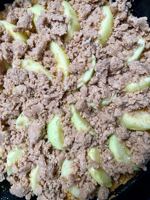 Apfel-Kürbis-Kuchen Kürbis Herbst Apfel Pumpkin-Spice krimiundkeks