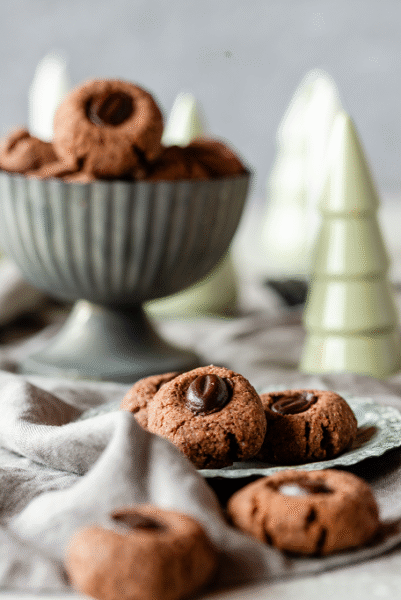 Mokka-Husarenknöpfe Plätzchen Weihnachtsbäckerei Schokolade Kaffee Mandeln krimiundkeks